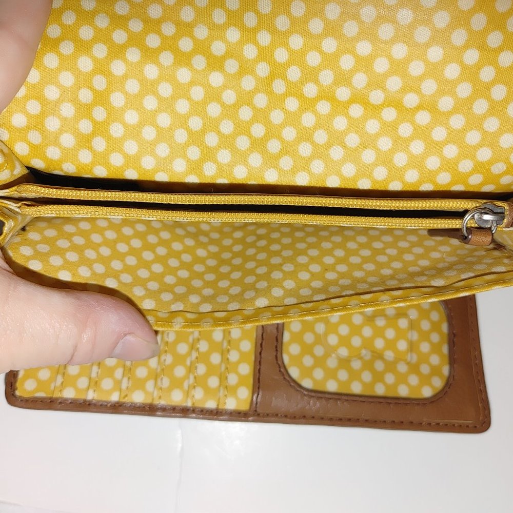 Fossil Leather Multi Compartments Wallet Multicol… - image 6